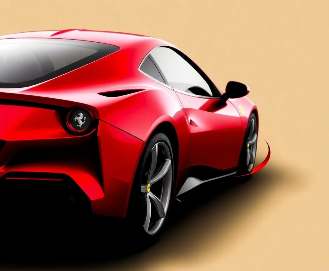 Ferrari F8 Tributo, vue de profil